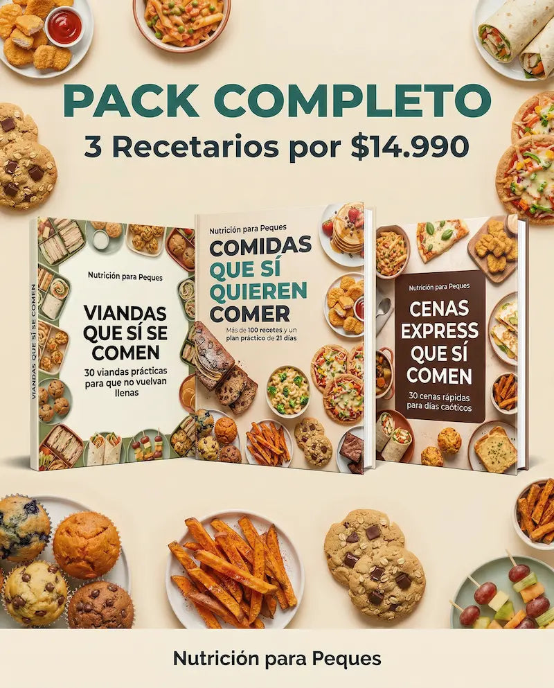 Pack Completo (Comidas que sí quieren comer + Viandas que sí se comen + Cenas Express que Sí Comen)